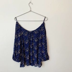 Parker Silk Cold Shoulder Floral Boho Top